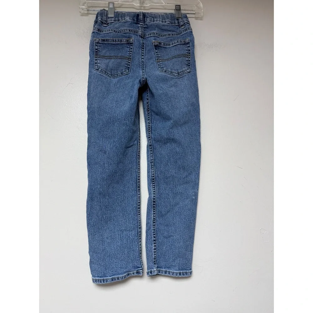 OshKosh‎ B'gosh Kids Jeans Denim Distressed Knee Straight Leg Size 7A